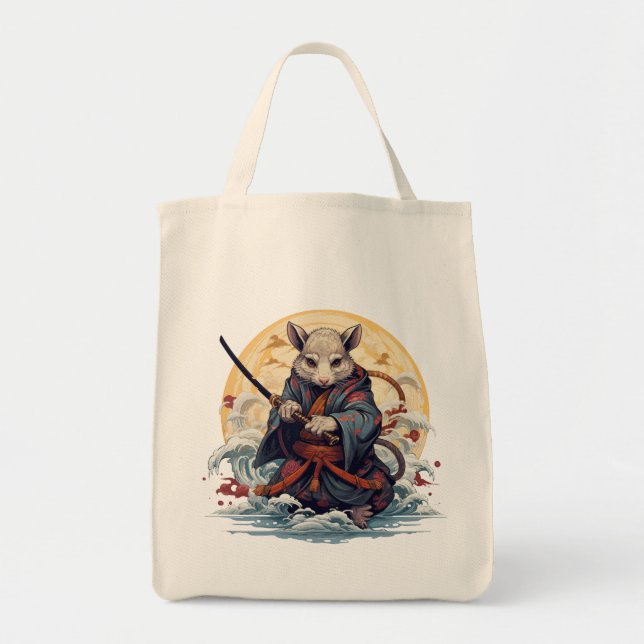 Bolso De Tela Samurai Rat Women's  Tote Bags (Frente)