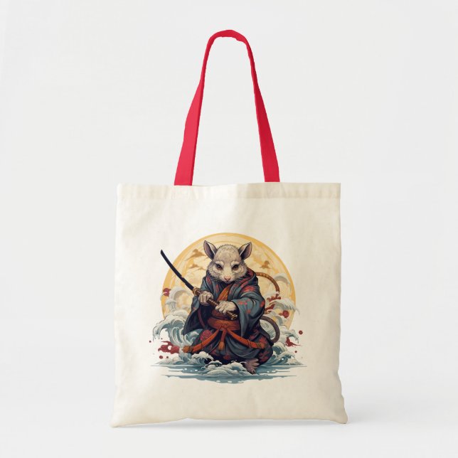 Bolso De Tela Samurai Rat Women's  Tote Bags (Frente)