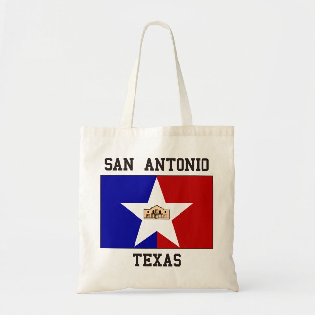 Bolso De Tela San Antonio Tejas (Frente)