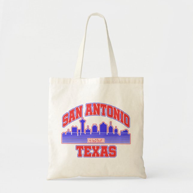 Bolso De Tela San Antonio, Texas (Frente)