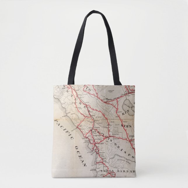 Bolso De Tela San Benito, Fresno, Monterey, San Luis Obispo (Anverso)