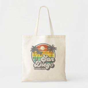 Bolso De Tela San Diego Beach California Surfing Retro S