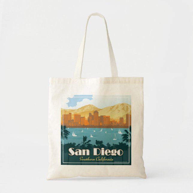 Bolso De Tela San Diego, CA (Frente)