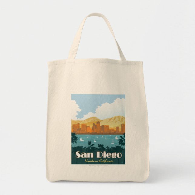 Bolso De Tela San Diego, CA (Frente)