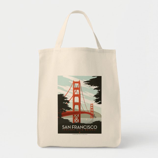 Bolso De Tela San Francisco, CA - Puente Golden Gate (Frente)