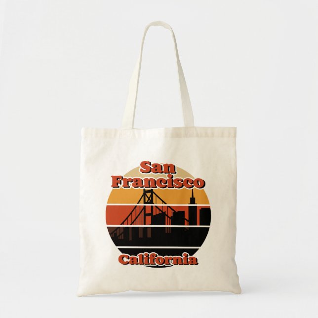 Bolso De Tela San Francisco California (Frente)