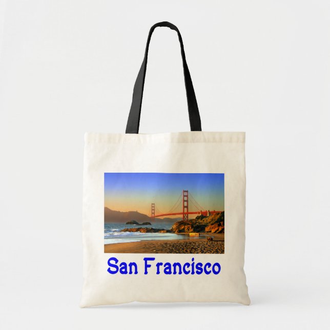 Bolso De Tela San Francisco, California Golden Gate Bridge Tote (Frente)