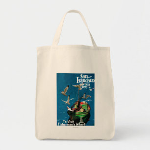 Bolso De Tela San Francisco, el muelle de CaliforniaFisherman