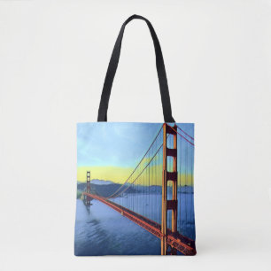 Bolso De Tela San Francisco - Puerta GOLDEN - Puente