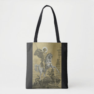 Bolso De Tela San Jorge – Arte "Sunburst Gold" Premium
