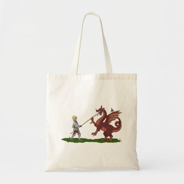 Bolso De Tela San Jorge y el Dragón del siglo XV (Frente)