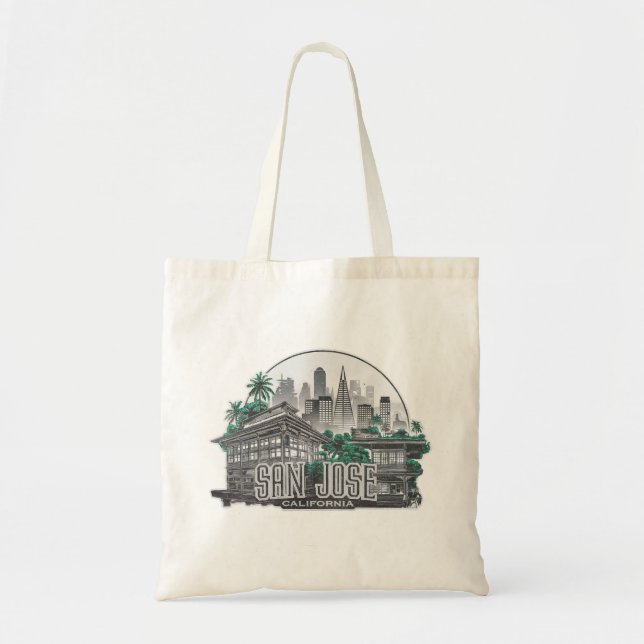Bolso De Tela San Jose City California EE. UU. (Frente)