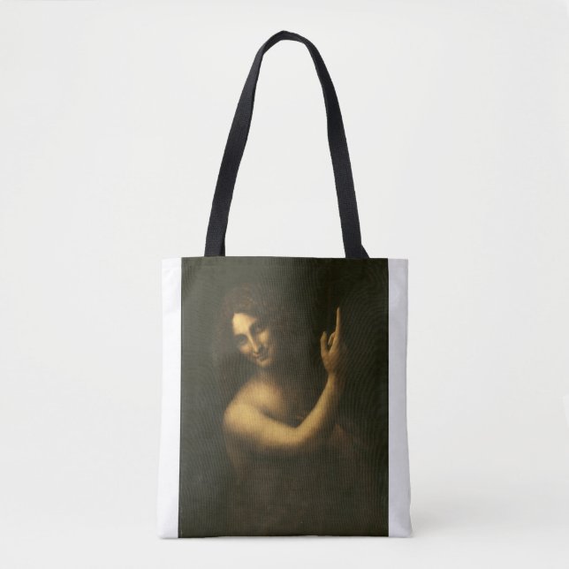 Bolso De Tela San Juan Bautista de Leonardo da Vinci (Anverso)