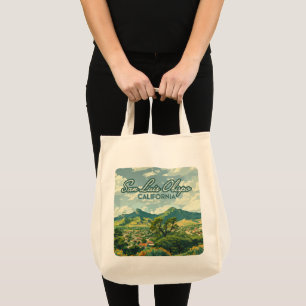 Bolso De Tela San Luis Obispo SLO California Central Coast Retro