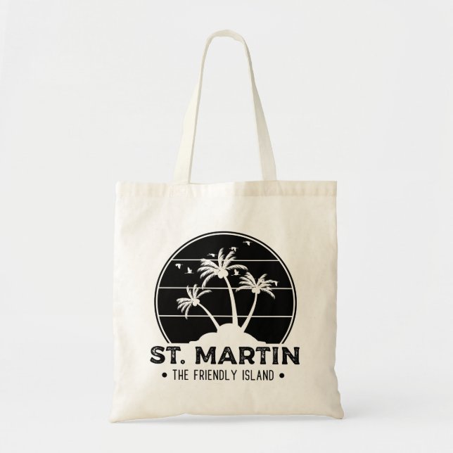 Bolso De Tela San Martín La agradable isla San Martín (Frente)