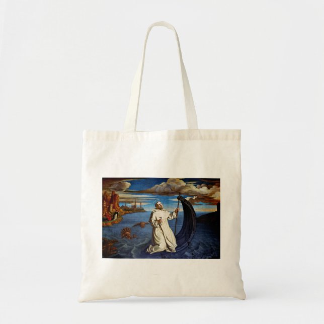 Bolso De Tela San Raimundo de Peñafort Estilo Barroco Premium (Frente)