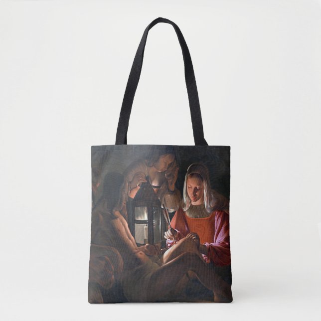 Bolso De Tela San Sebastián abrazado por Irene, La Tour (Anverso)