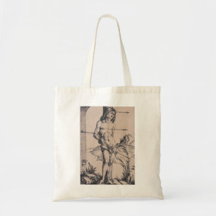 Bolso De Tela San Sebastián atado a la columna