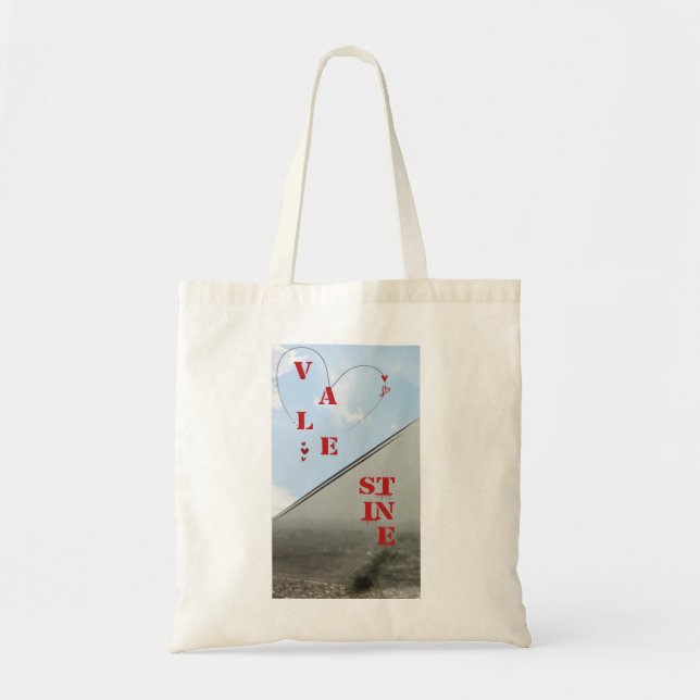 Bolso De Tela San Valentín en Palestina (Frente)