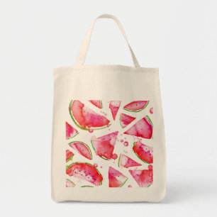 Bolso De Tela Sandía acuarela 1