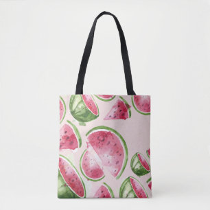 Bolso De Tela Sandía Adorable en Acuarela