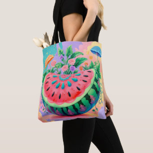 Bolso De Tela sandía colorida