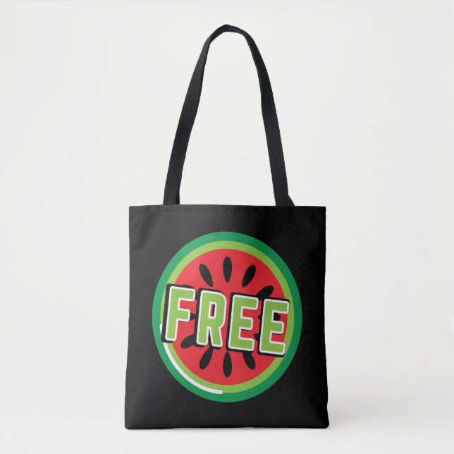 Bolso De Tela sandía Palestina libre- Libertad para los palestin (Anverso)