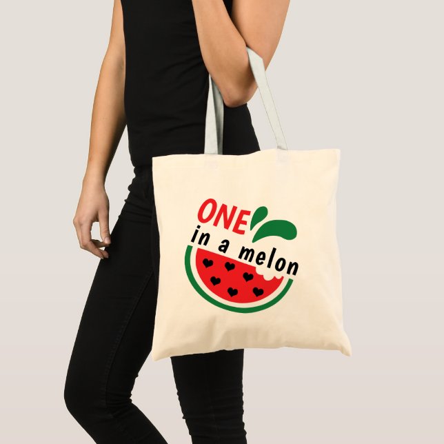 Bolso De Tela Sandía Sentimental UNO en un Melón (Anverso (producto))
