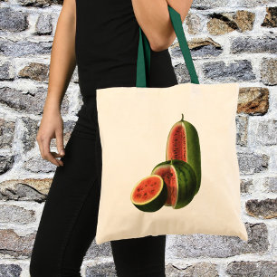 Bolso De Tela Sandías Vintage Altas Redondas, Fruta Orgánica Com