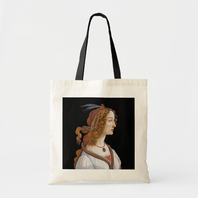 Bolso De Tela Sandro Botticelli - Retrato de Simonetta Vespucci (Frente)