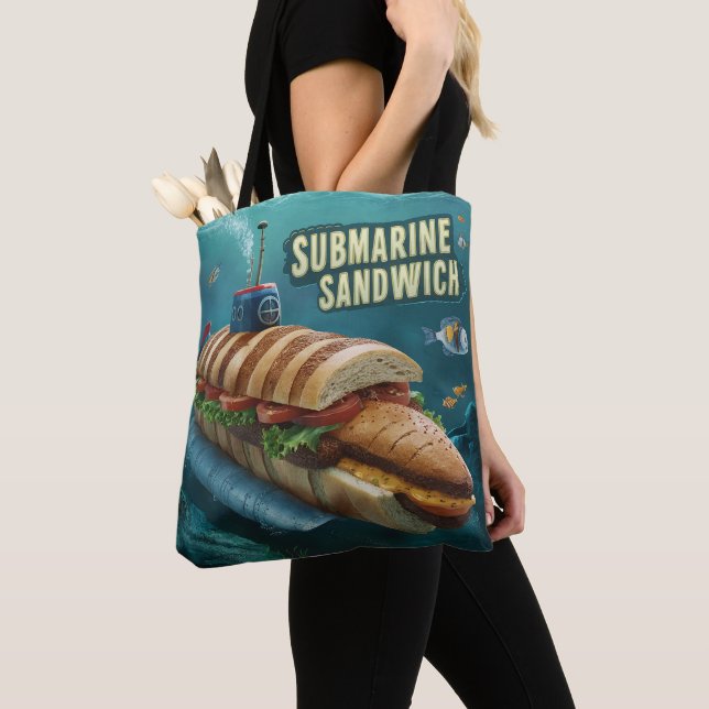 Bolso De Tela Sandwich submarino (Detalle)