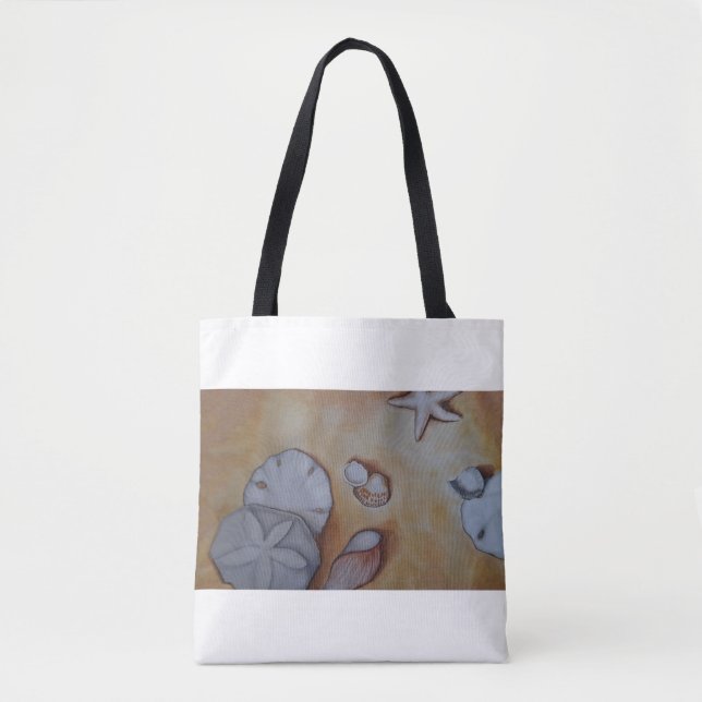 Bolso De Tela Sandy Seashells (Anverso)