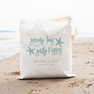 Bolso De Tela Sandy Toes & Salty Kisses Boda de Destino