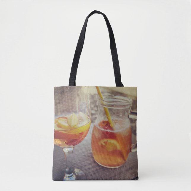 Bolso De Tela Sangría y Sol (Anverso)