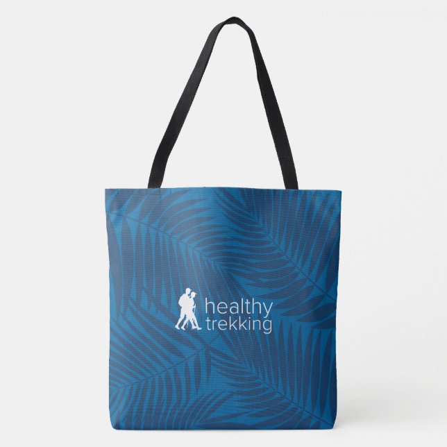 Bolso De Tela Sano Trekking Tropical Palms Royal Beach Bag (Anverso)