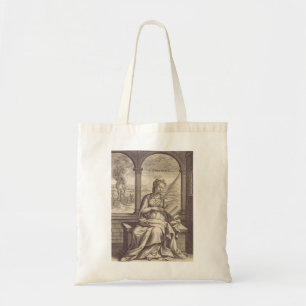 Bolso De Tela Santa Anastasia la Libertadora Arte en Blanco y Ne