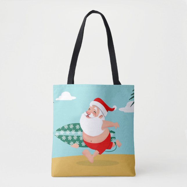 Bolso De Tela Santa at beach cartoon (Anverso)