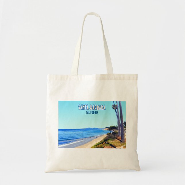Bolso De Tela Santa Barbara California Butterfly Beach Montecito (Frente)