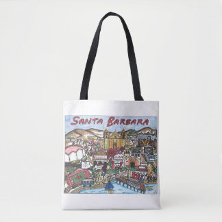 Bolso De Tela Santa Barbara Map Tote Bag
