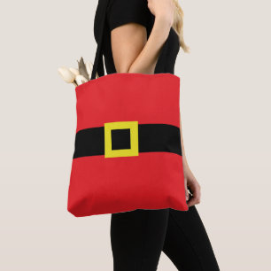 Bolso De Tela Santa Belly Belle Buckle Cute Fun Holiday Red