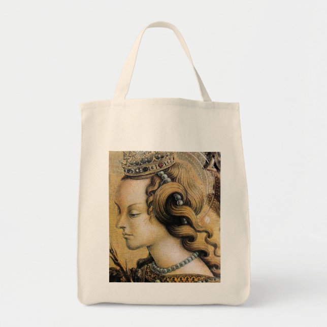 Bolso De Tela Santa Catalina de Alejandría (Frente)
