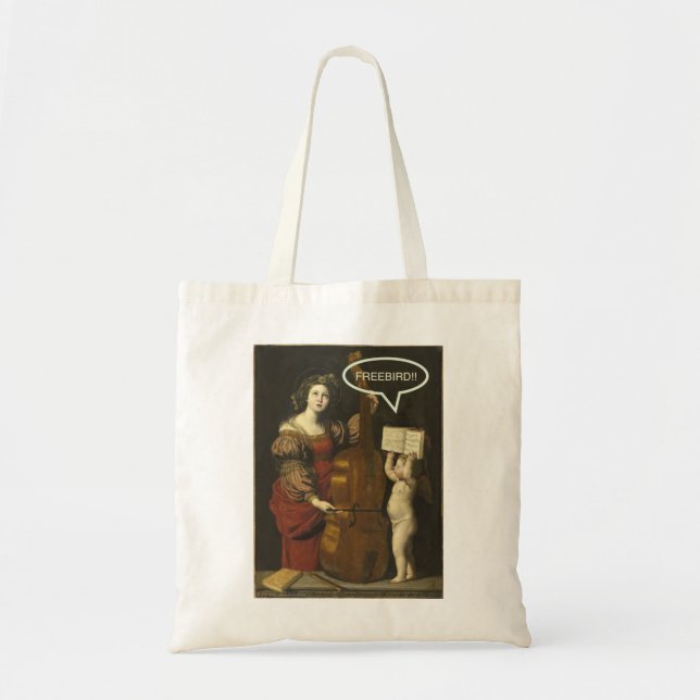 Bolso De Tela Santa Cecilia está tan superada (Frente)