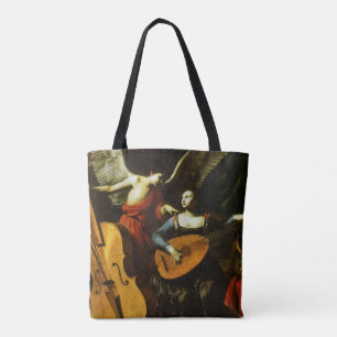 Bolso De Tela Santa Cecilia y el ángel por Carlo Saraceni