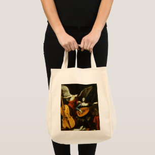 Bolso De Tela Santa Cecilia y el ángel por Carlo Saraceni