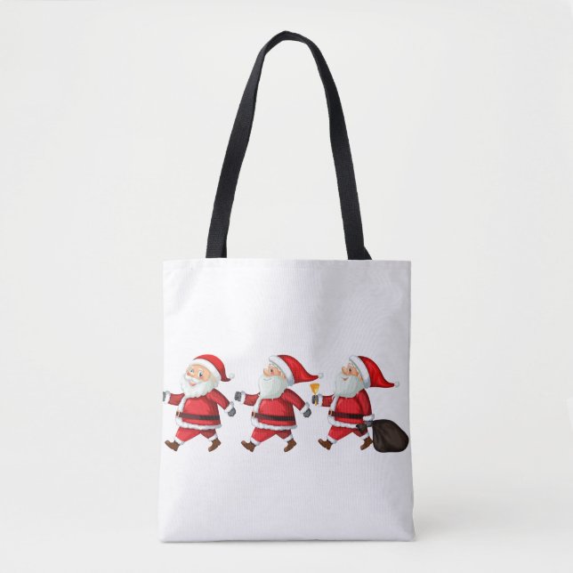 Bolso De Tela Santa Claus (Anverso)