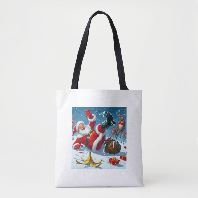Bolso De Tela Santa Claus (Anverso)