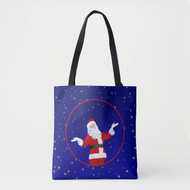 Bolso De Tela Santa Claus (Anverso)