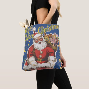Bolso De Tela Santa Claus antiguo, Era la Noche Antes de Navidad