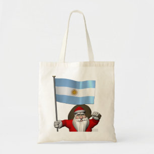 Bolso De Tela Santa Claus Con El Fin De Argentina