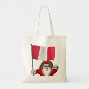 Bolso De Tela Santa Claus Con El Fin Del Perú